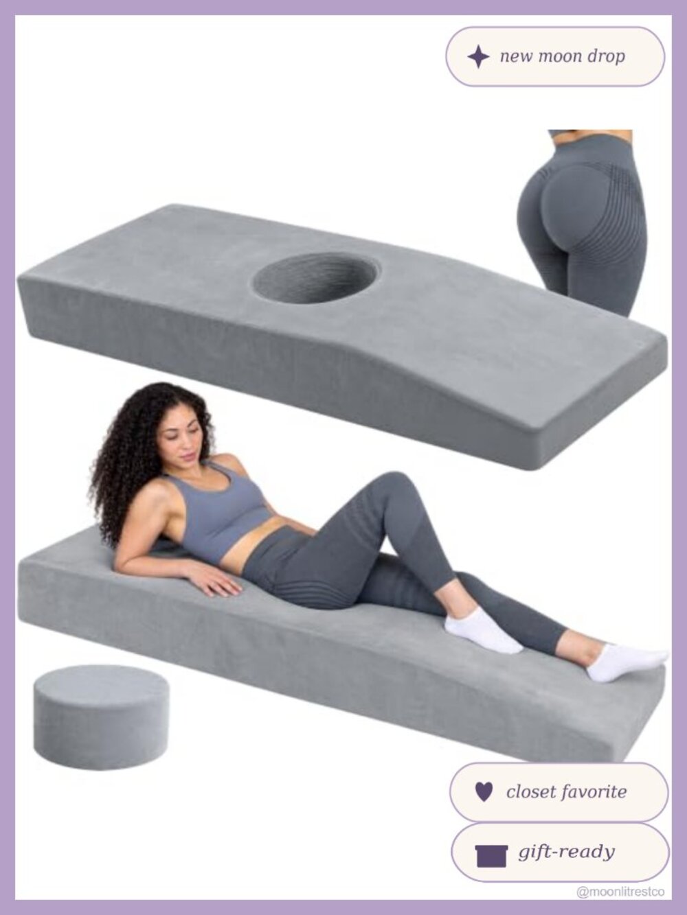 BBL Bed with Hole Extra Thick Recovery Mattress Pillow for Sleeping After
